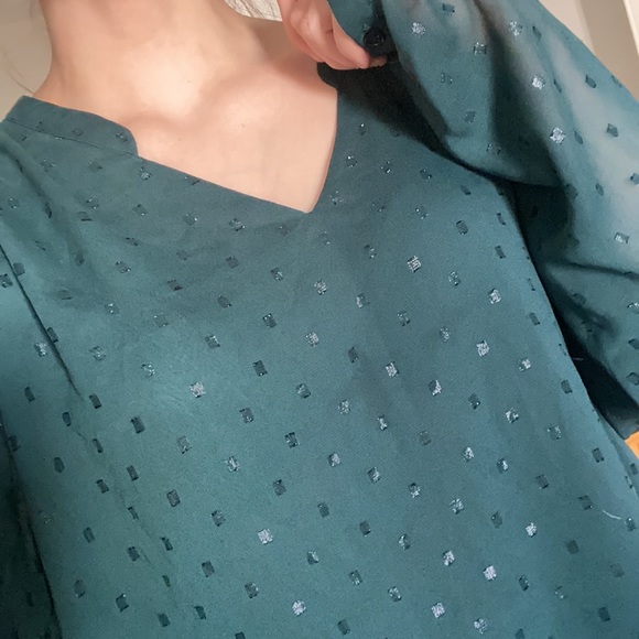 Emerald Green Woman’s Blouse - Picture 3 of 3